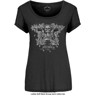 GUNS N ROSES - Skeleton Guns - čierne dámske tričko
