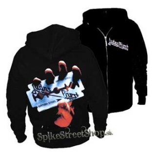 JUDAS PRIEST - British Steel - čierna pánska mikina na zips