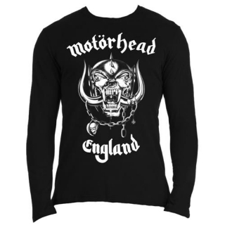 MOTORHEAD - England with Back Printing - čierne pánske tričko s dlhými rukávmi