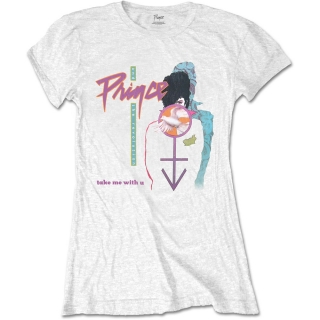 PRINCE - Take Me With U - biele dámske tričko