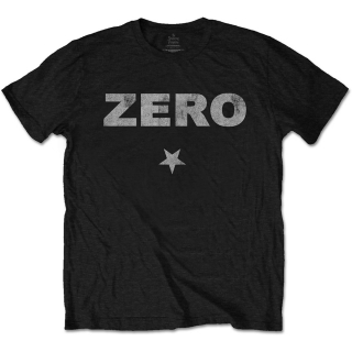 SMASHING PUMPKINS - Zero Distressed with Distressed Print - čierne pánske tričko