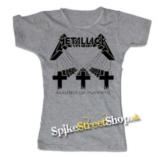 METALLICA - Master Of Puppets - šedé dámske tričko