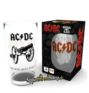 AC/DC - For Those About To Rock - sklenený pohár na pivo