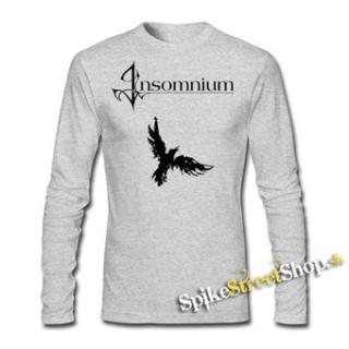 INSOMNIUM - Bird - šedé pánske tričko s dlhými rukávmi