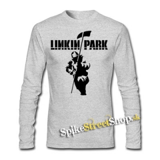 LINKIN PARK - Hybrid Theory Icon - šedé pánske tričko s dlhými rukávmi