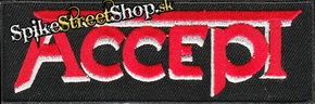 ACCEPT - Red Logo - nažehlovacia nášivka