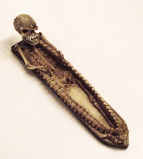 GOTHIC COLLECTION - Skeleton Incense Holder  - stojan na vonné tyčinky