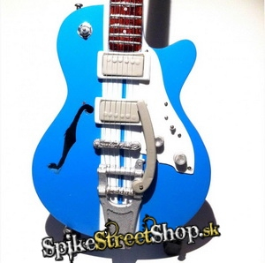 Gitara EDDIE VEDDER - PEARL JAM - BLUE DUESENBERG - Mini Guitar USA