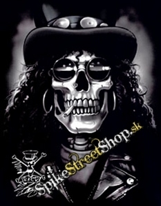 SLASH - Rock N Roll Skull - chrbtová nášivka