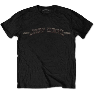 JEFF BECK - Vintage Logo - čierne pánske tričko