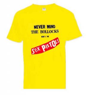 SEX PISTOLS - Never Mind The Bollocks - žlté pánske tričko