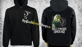 HOLLYWOOD UNDEAD - Mask - čierna pánska mikina na zips