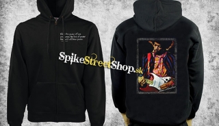 JIMI HENDRIX - Portrait - čierna pánska mikina na zips