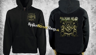 MACHINE HEAD - Logo 2013 - čierna pánska mikina na zips