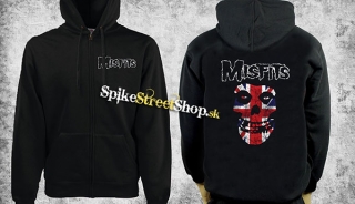 MISFITS - Great Britain - čierna pánska mikina na zips
