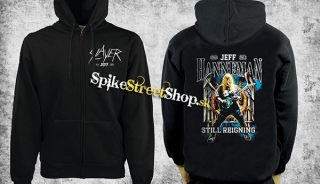 SLAYER - Jeff Hanneman - čierna pánska mikina na zips