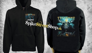 TESTAMENT - čierna pánska mikina na zips