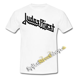 JUDAS PRIEST - Logo - biele pánske tričko