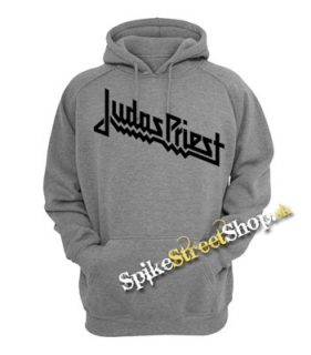 JUDAS PRIEST - Logo - šedá pánska mikina
