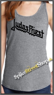 JUDAS PRIEST - Logo - Ladies Vest Top - šedé