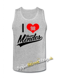 I LOVE SHAWN MENDES - Mens Vest Tank Top - šedé
