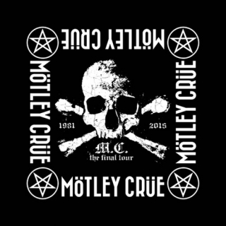 MOTLEY CRUE - The Final Tour - čierna bandana šatka