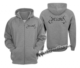 ARCTURUS - Logo - šedá pánska mikina na zips