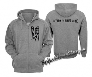BETWEEN THE BURIED AND ME - Logo - šedá pánska mikina na zips
