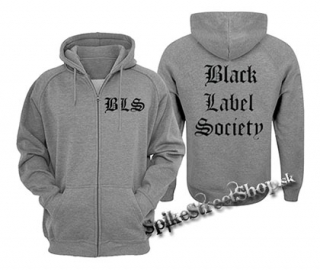BLACK LABEL SOCIETY - Logo - šedá pánska mikina na zips