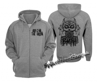 BRING ME THE HORIZON - Owl - šedá pánska mikina na zips