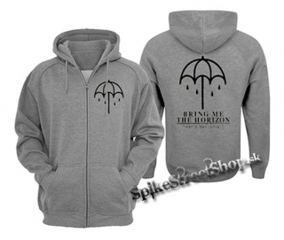 BRING ME THE HORIZON - That´s Spirit - šedá pánska mikina na zips