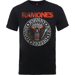 RAMONES - Vintage Eagle Seal - čierne pánske tričko