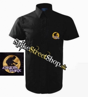 Košeľa LINKIN PARK - Circle Logo - čierna s krátkymi rukávmi (-30%=Výpredaj)