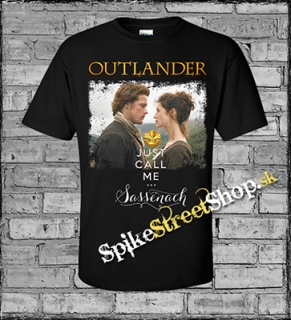 OUTLANDER - Just Call Me Sassenach - čierne pánske tričko