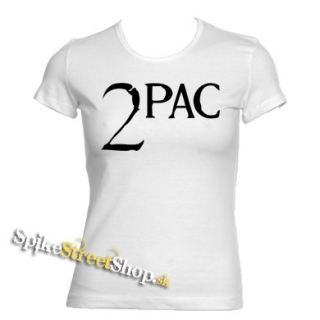 2 PAC - Logo - biele dámske tričko
