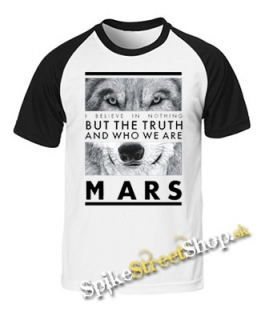 30 SECONDS TO MARS - Wolf - dvojfarebné pánske tričko