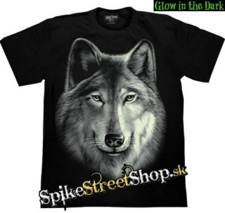 WOLF COLLECTION - Loner - čierne pánske tričko