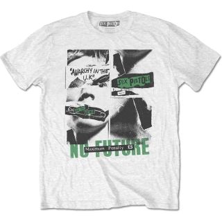 SEX PISTOLS - No Future - biele pánske tričko