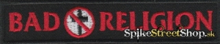 BAD RELIGION - Red & Black Logo - nažehlovacia nášivka