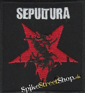 SEPULTURA - Red Dissorted Logo - nažehlovacia nášivka