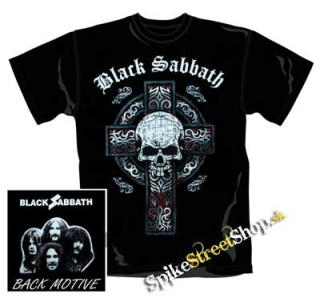BLACK SABBATH - Skull Cross - čierne pánske tričko