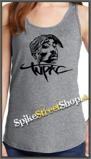 2 PAC - Portrait - Ladies Vest Top - šedé