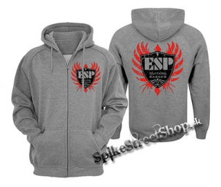 ESP - šedá pánska mikina na zips