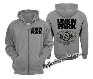 LINKIN PARK - Road To Revolution - šedá pánska mikina na zips