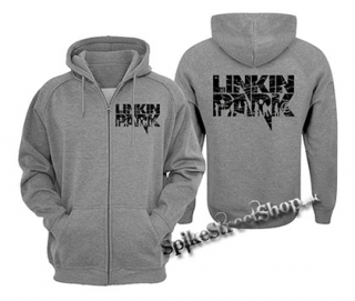 LINKIN PARK - šedá pánska mikina na zips