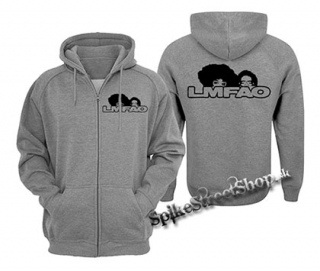 LMFAO - Logo - šedá pánska mikina na zips
