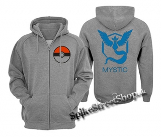 POKEMON - Mystic - šedá pánska mikina na zips
