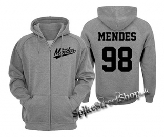 SHAWN MENDES - Mendes - šedá pánska mikina na zips