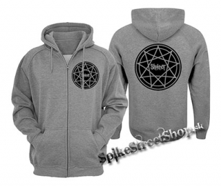 SLIPKNOT - Enneagram - šedá pánska mikina na zips