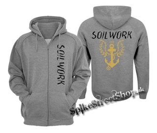 SOILWORK - Anchor - šedá pánska mikina na zips